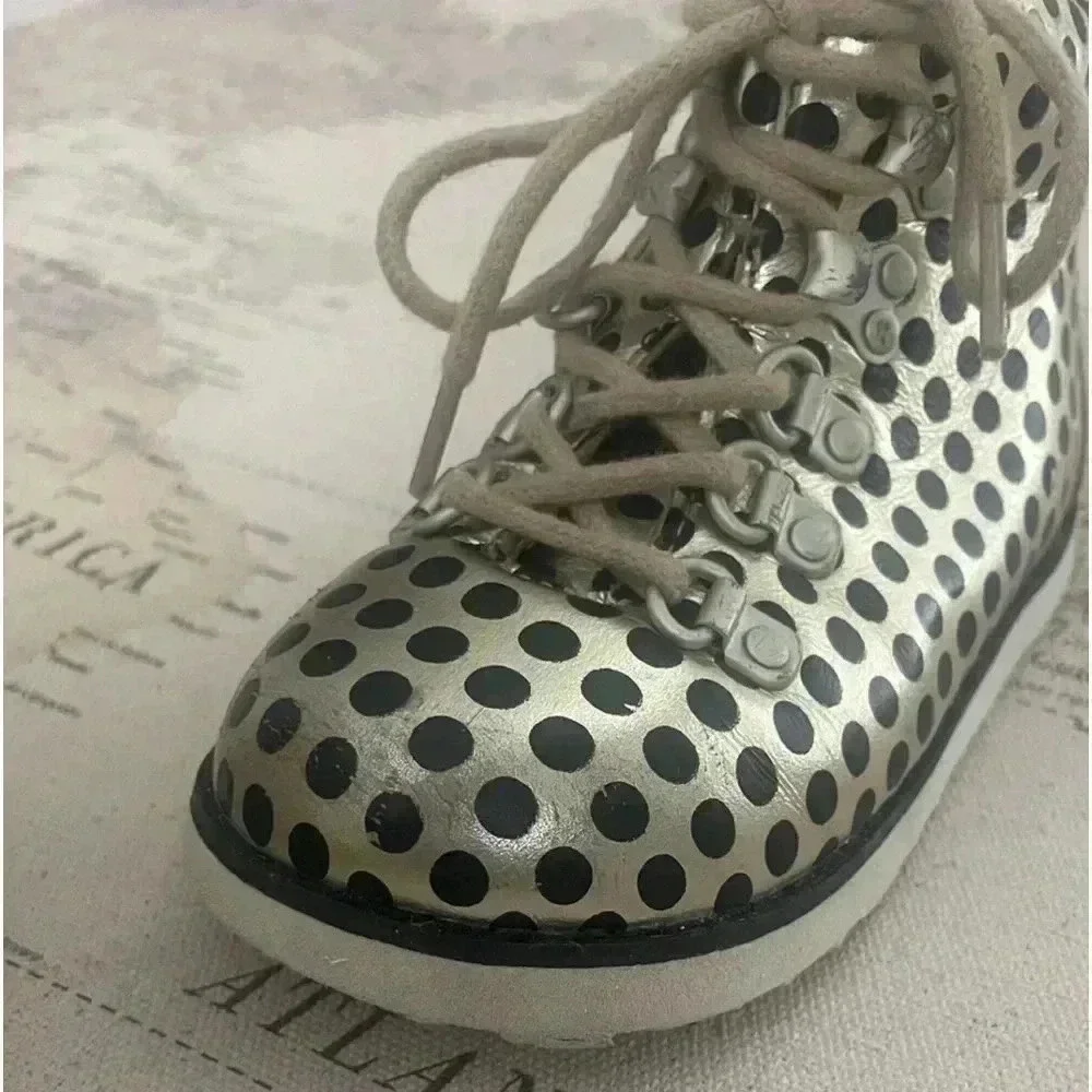 AKID Polka Dot Boots Size 7